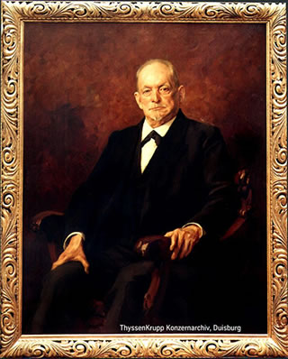 Abb. 3: August Thyssen um 1917. Gemälde von Franz-Josef Klemm, Quelle: ThyssenKrupp Konzernarchiv Duisburg